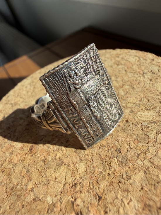 Jewelry - Handcrafted Vintage Finnish Spoon Ring Size 13